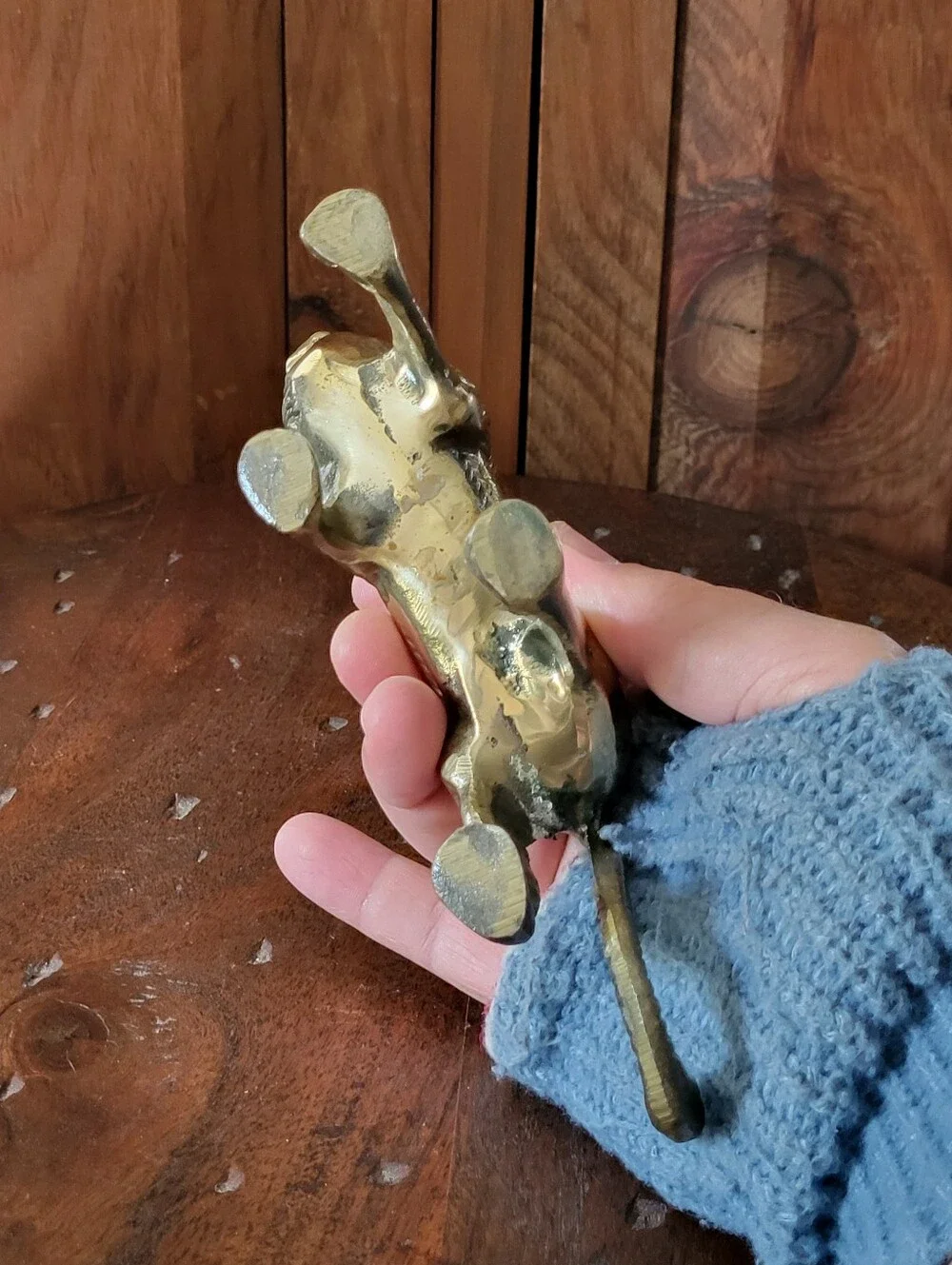 Brass Lion Figurine